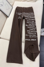 B221美式ins高街直筒字母印花休闲洗褪牛仔裤LK25591-特P45控78，男装牛仔裤，电商B221