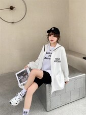 现货春季新款海军领卫衣，女装卫衣/绒衫，卡提莱蒂