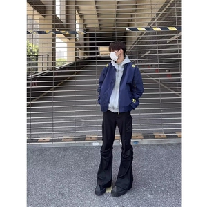 美式高街飞行员夹克春秋外套男女字母刺绣设计棒球服男GAA001 P60图片