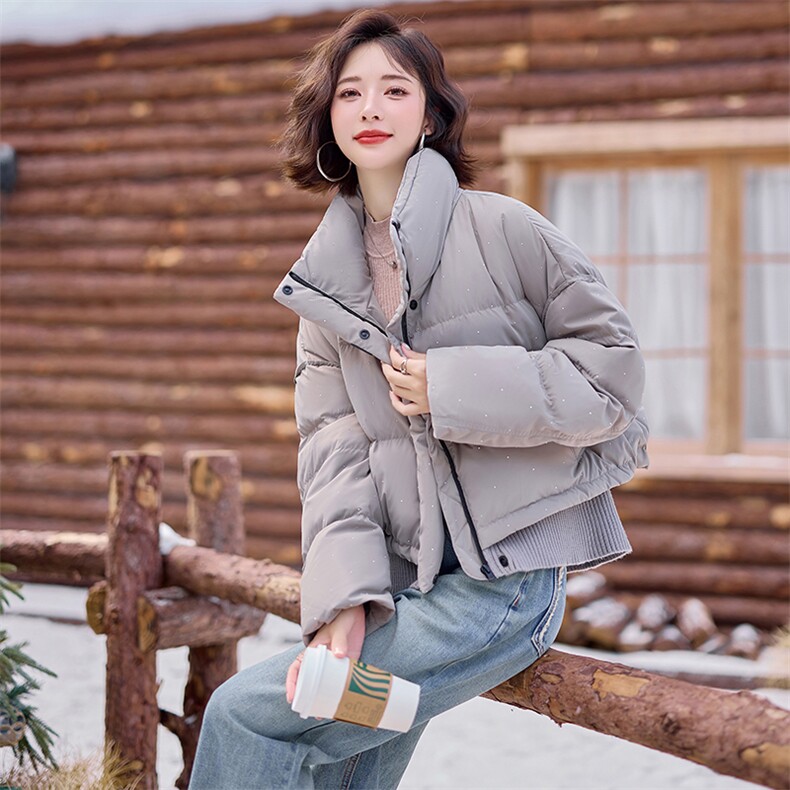 现货！！！亮片羽绒服女士短外套,女装羽绒服,素月