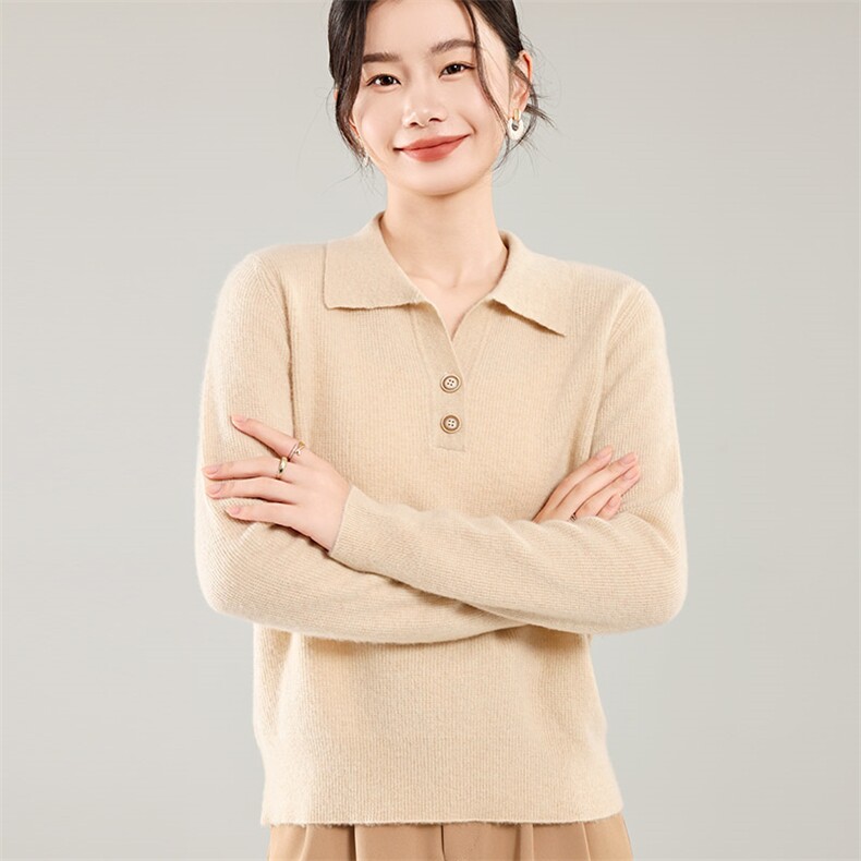 35%羊绒衫秋冬季新款舒适时尚百搭女式宽松长袖打底毛衣,女装羊绒衫,琳尚羊绒