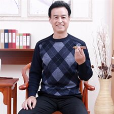 A13P35爸爸打底衫中年男装毛线衫爸爸中老年打底衫男装，男装针织衫/毛衣，星座1216（原钱塘722）
