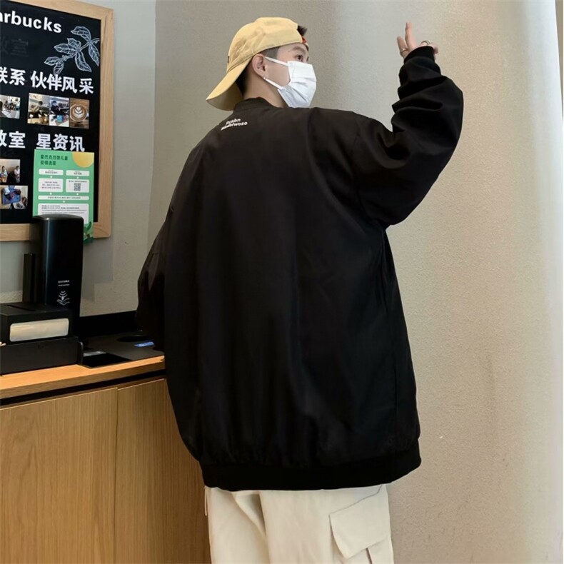 棒球服夹克男韩版潮流高街帅美式2025秋冬季新款ins外套W5085-P58,男装夹克,星座412