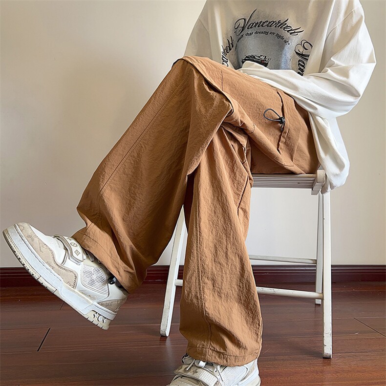 休闲裤男冰丝可拆直筒速干裤一裤两穿DSA157B-K9816-特P45,男装休闲裤,电商A157B