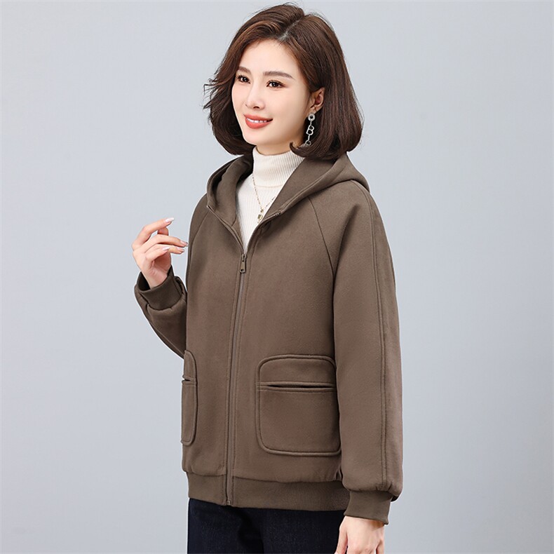 2024冬季连帽时尚休闲羽绒棉加厚保暖舒适棉服,女装棉衣/棉服,独衣靓