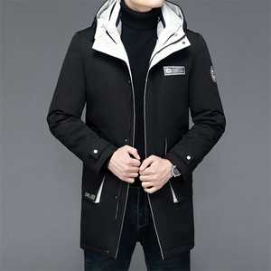 冬季羽绒服男中长款外套2023新款爸爸装休闲外套ALXBLU9-P305图片