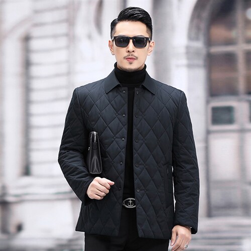 新款冬季中年男士外套棉衣男厚款棉袄男装翻领棉服SFT8-P205图片