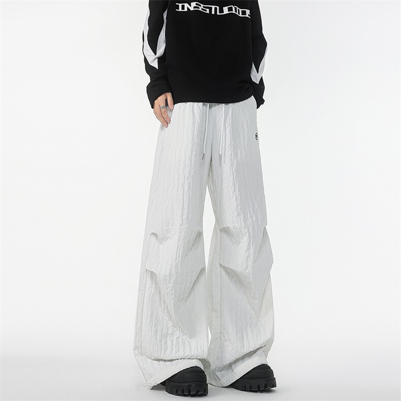 8XL-M新款速干肌理感直筒工装裤男宽松早秋休闲裤阔腿裤K9172P68，男装工装外套，电商D206-1