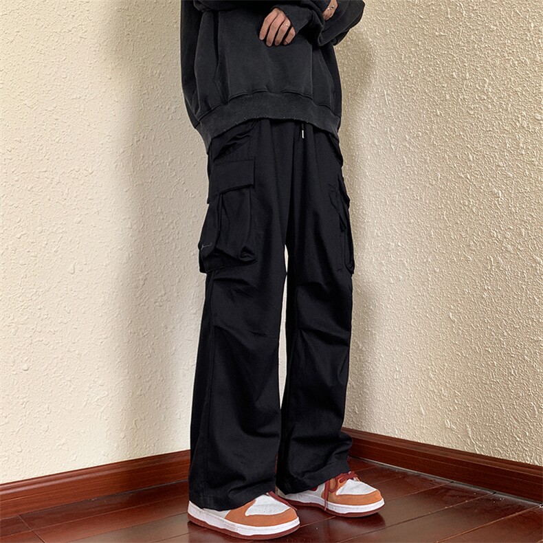 美式高街裤子ins百搭宽松工装裤男oversize休闲裤裤K0915-P45,男装休闲裤,星座308B-1