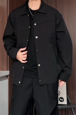 JK301/P65春装新款现货夹克外套男宽松大码潮流个性百搭上衣，男装夹克，电商基地A050