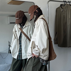 美式复古工装夹克男秋季2024新款潮流高街cleanfit长袖青少年外套，男装夹克，星座1008