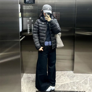 A587-P95 2025新款棉服外套中款设计感时尚百搭宽松棉服图片