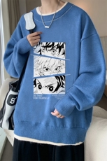控78假两件毛衣男大码加绒针织衫男毛线衣M80176-P55加绒P70，男装针织衫/毛衣，电商A040