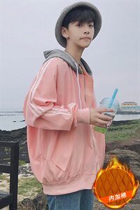 【】A003-927G-P65 男士连帽休闲加绒夹克外套1 济州岛图片
