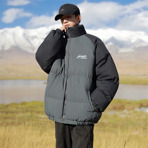 现货 抖音得物可供视频 三防加厚羽绒拼接棉衣外套面包棉服 86623图片