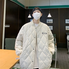 F108-P83冬季中性宽松保暖棉衣外套日系纯色立领加厚棉服男，男装棉衣，星座512-6