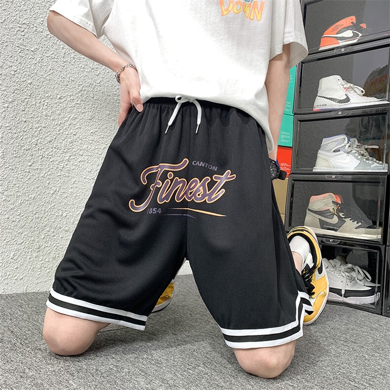 ！2024夏季新款男士百搭冰丝短裤宽松五分裤A161-D880-P25,男装休闲裤,电商A161-2