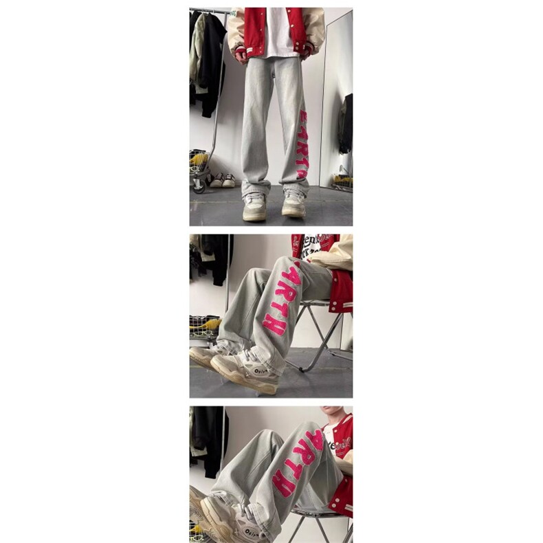 1506-1/K20251/P40潮牌男款休闲裤百搭宽松直筒休闲裤,男装休闲裤,星座1506-1
