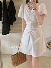 怒推新款！法式简约公主系列蕾丝袖拼接连衣裙！质感好！ML，女装连衣裙，DARA ROSE