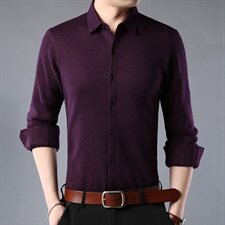 E1801钱塘2020-2秋冬高品质男士常规纯色衬衫P55主推，男装衬衫，钱塘207-2