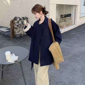 韩系高级感毛呢外套女冬季2025新款巨好看洋气百搭小个子显瘦大衣图片