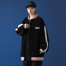 20年秋冬新款创意织带固色100%棉灯芯绒棒球服DS-B293-Y776-P90，男装夹克，电商A306