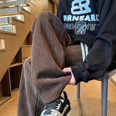 K178雪尼尔麦穗纹裤子男款新款卫裤宽松直筒阔腿休闲长裤，男装休闲裤，星座308A-1（原309B-1）