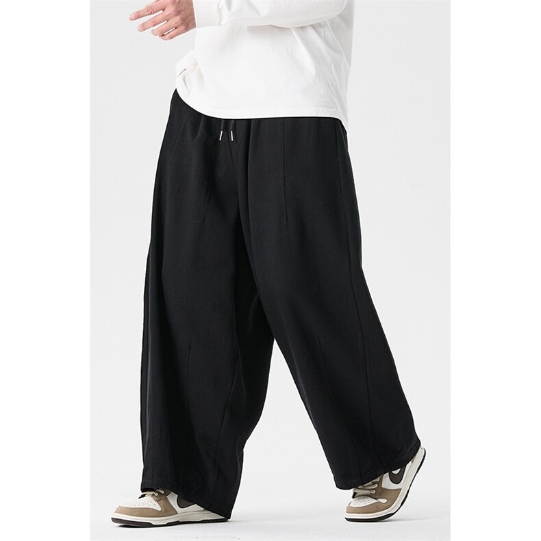秋装大码日系特宽阔腿工装休闲直筒裤风弯刀裤潮k280/p70,男装工装外套,钱塘713