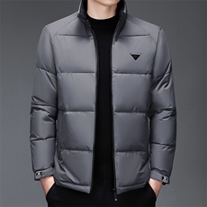 冬季男士立领加厚羽绒服中年宽松大码爸爸装保暖外套YD2283-P115，男装羽绒服，星座1105-3