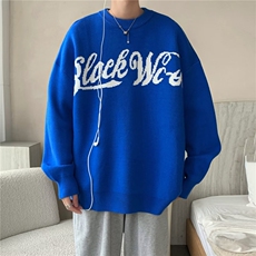 美式圆领毛衣男慵懒风休闲针织衫MY5037P40，男装针织衫/毛衣，星座1116-2