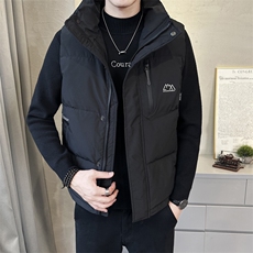 短款立领羽绒马夹男休闲日系面包服保暖外套马甲背心M9823-P125，男装背心/马甲，电商A239