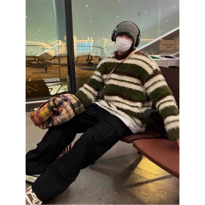 JY640-P53圆领毛衣针织衫男潮牌帅气秋冬季打底衫,男装T恤,星座1501-3