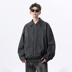 直播男士皮夹克做旧复古情侣外套上衣JK307P80，男装夹克，星座1904A-1