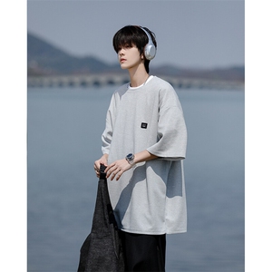 8XL-M 重磅！特大码T潮牌上衣男中性华夫格短袖T恤DX304P25控39图片