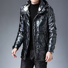 XS98332冬季男士羽绒服外套男装连帽修身白鸭绒潮流帅气P275，男装羽绒服，电商B360