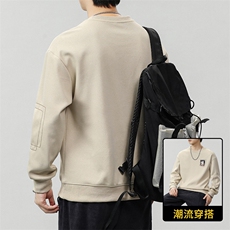 欧美潮牌休闲字母圆领卫衣男春秋季外穿男女同款情侣装8068-P45，男装卫衣，电商D215