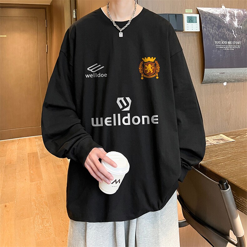 抖音得物供货量大从优可提供视频美式长袖T恤CT723特P25,男装T恤,电商A486-1