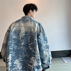 XZ-221-1/JK2311/P952025春款高品质美式潮牌情侣牛仔夹克外套，男装工装外套，星座221-1