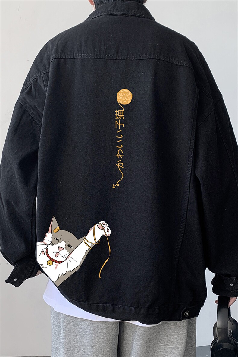 牛仔夹克男大码牛仔外套男茄克NJ77013-P60,男装夹克,电商A040