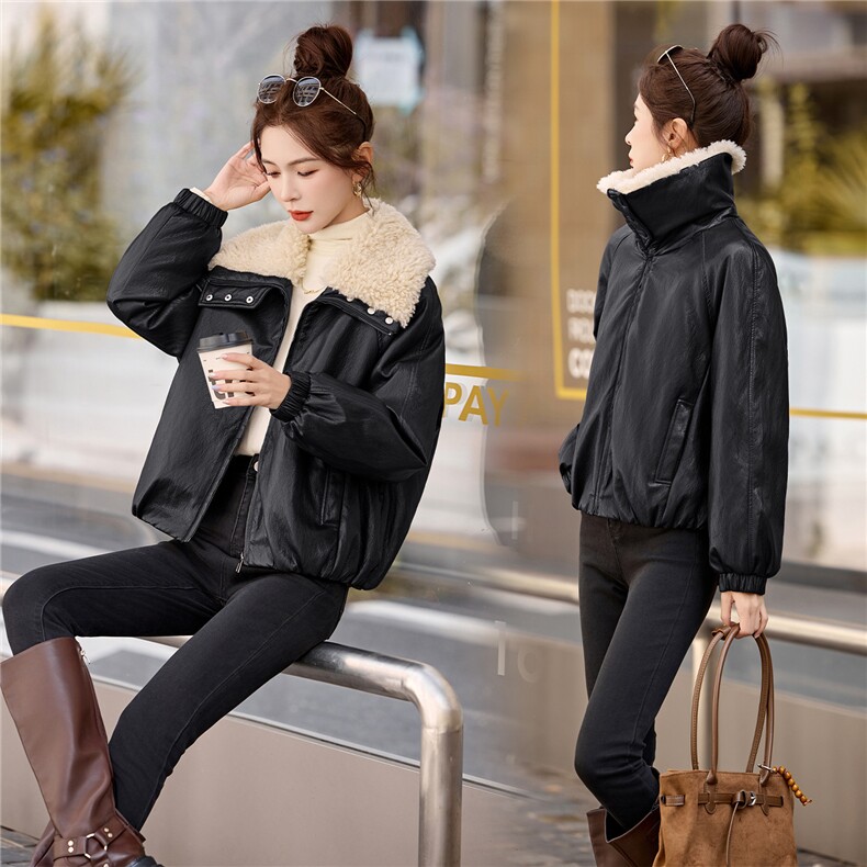 82597A，女装皮衣，江南女神