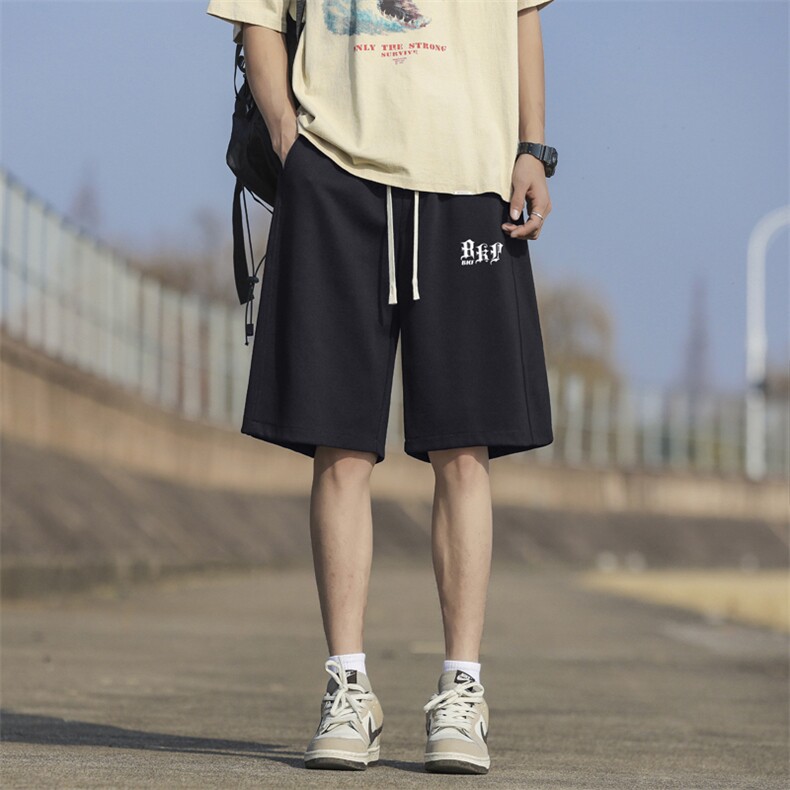 夏季潮牌美式百搭清凉休闲百搭宽松五分裤柔顺亲肤XD1715特批29,男装牛仔裤,星座718