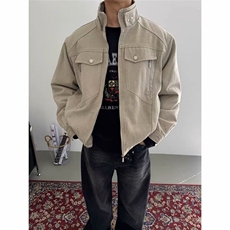 2025新款美式户外工装拉链男女情侣休闲百搭夹克外套立领运动上衣，男装夹克，星座506A