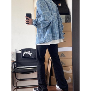 【有货】破坏线条牛仔外套男款潮牌高级感工装夹克TY861HH-特P70图片
