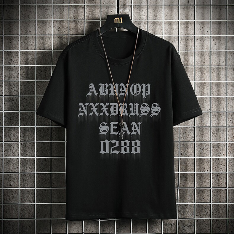 纯棉短袖t恤男大码半袖打底衫宽松体恤衫 网格挂拍 DX17307-P20图片