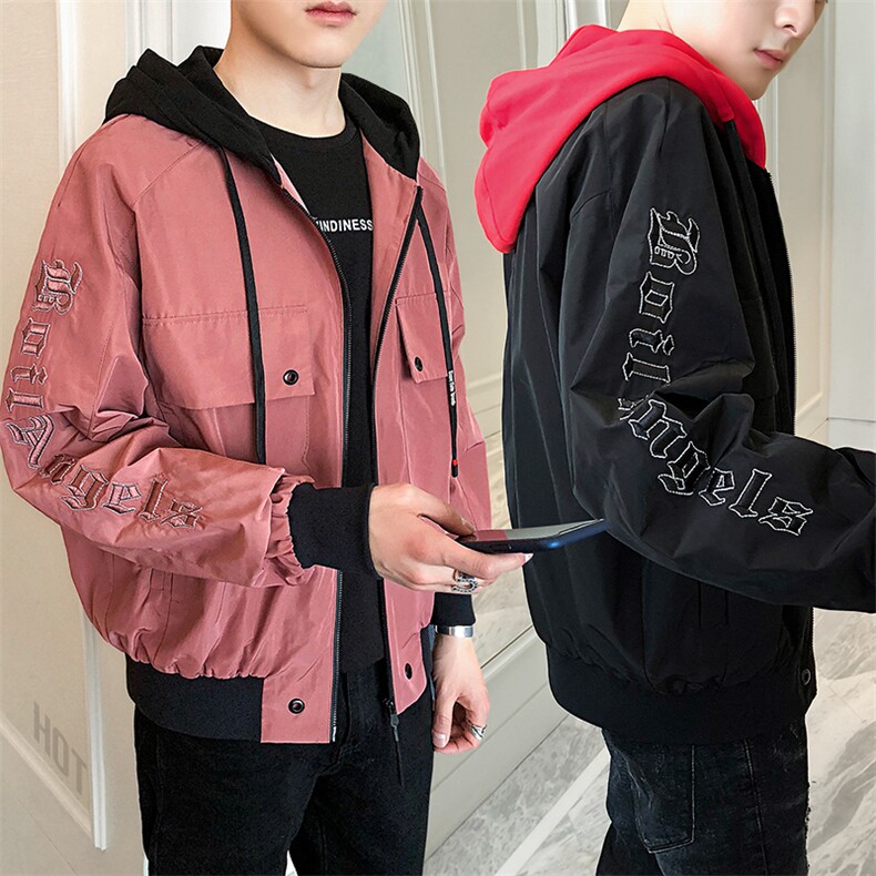 有报告新款宽松夹克青少年连帽外套上衣棒球服DS26T图片