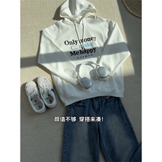 春季新款连帽卫衣男女同款宽松休闲百搭上衣W4698-特价37，男装卫衣，电商A007