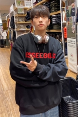 港风2026秋装新款圆领套头卫衣潮流男装大码秋季长袖外套S254-P48，女装短外套，电商A233-1
