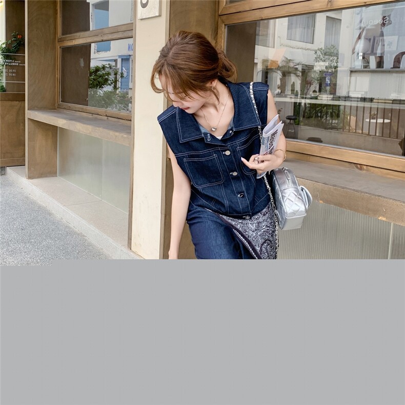新品主推老钱风牛仔两件套送丝巾2C032353P165K238,女装套装/套裙,2C032