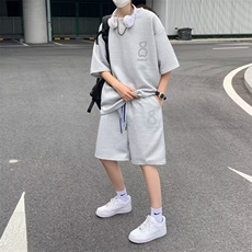 男潮流休闲套装宽松提花运动套装D606P40，男装休闲套装，星座1116-2