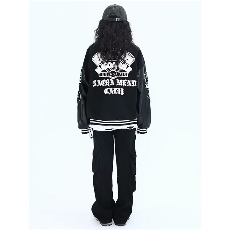 1506/QA1150/P81新款美式休闲棒球服潮牌复古飞行员夹克情侣款,男装夹克,星座1506